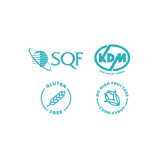 SQF - KDM - Gluten Free - No high fructose corn syrup