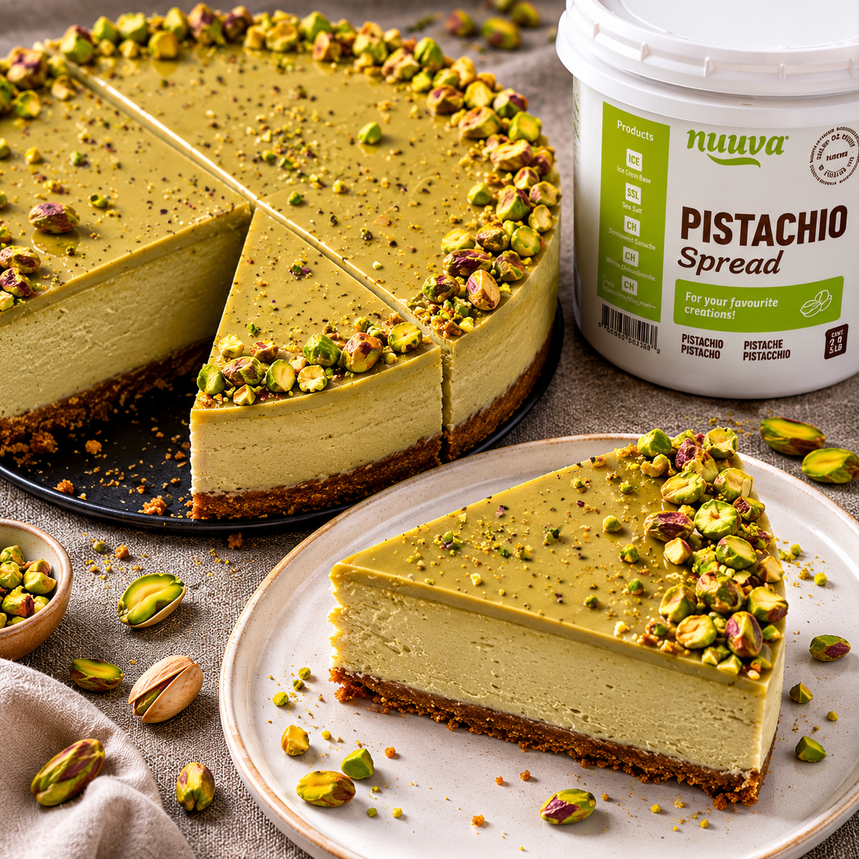 💚🍰 Nuuva Pistachio Cheesecake