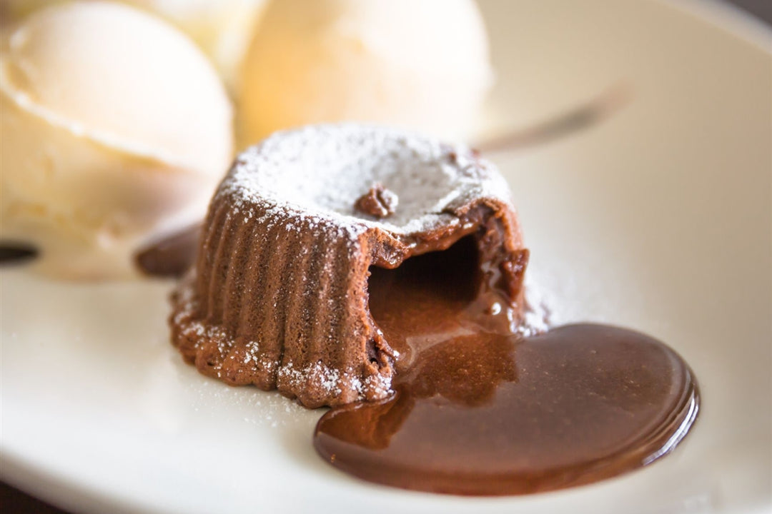 Molten chocolate cakes