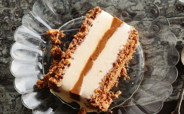 Vanilla & Dulce de Leche Ice cream terrine