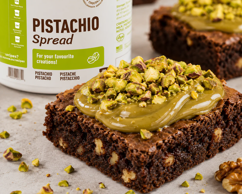 🍫🌰 Pistachio Cream Brownies