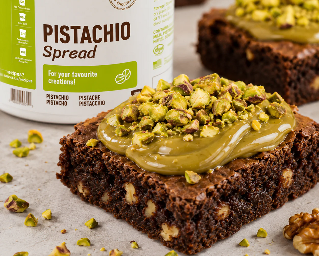 🍫🌰 Pistachio Cream Brownies